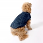Frank Barker by Splosh Velvet Lined Navy Corduroy Dog Coat | Three Sizes